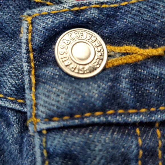 Levis Jeans Womens 18 Blue 550 Relaxed Fit Tapered Leg Classic Denim - Picture 11 of 13